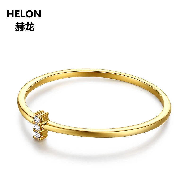 14k Yellow Gold Natural Diamond Engagement Ring for Women