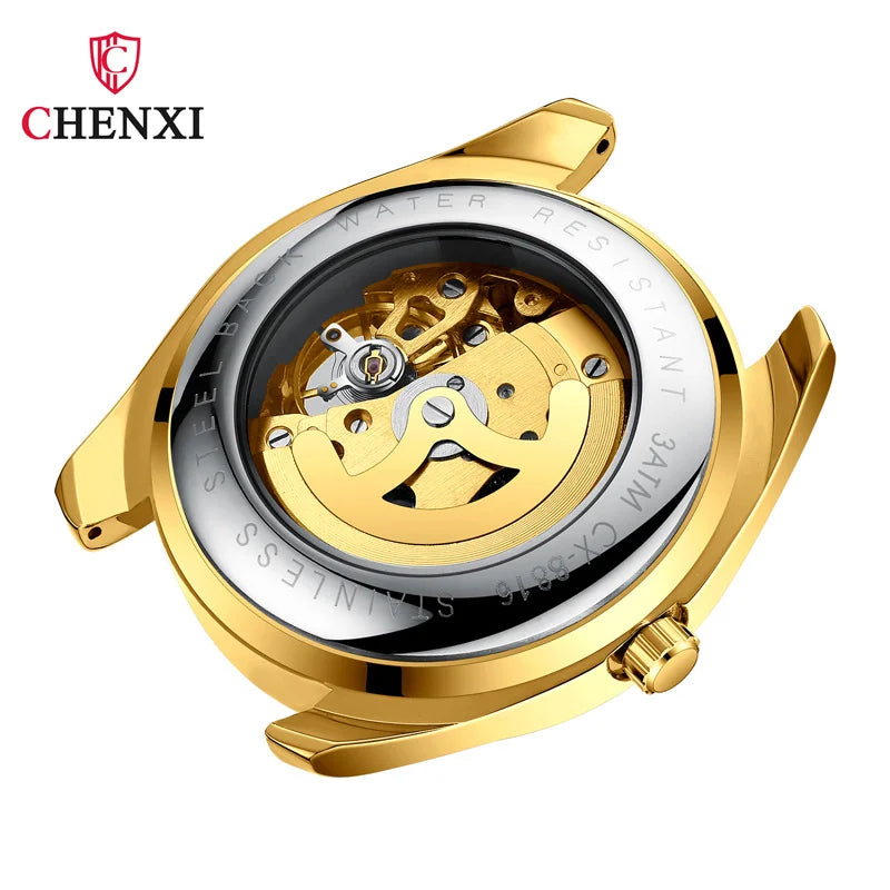 Stainless Steel Automatic Mechanical Watch for Men