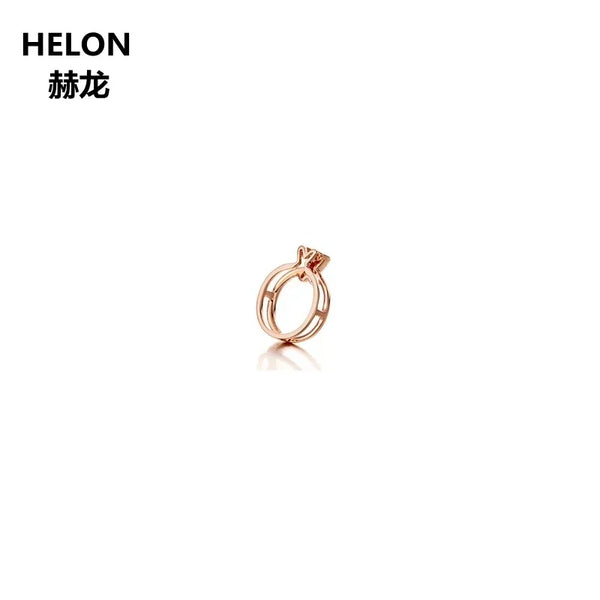 14K Rose Gold SI/H 1.0 CTW Diamond Pendant for Women