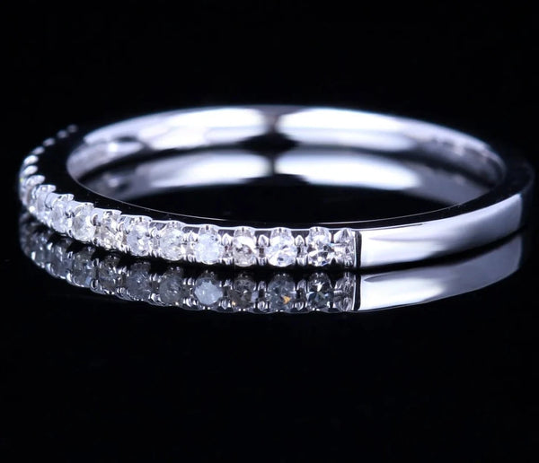 14K White Gold Diamond Ring for Lady