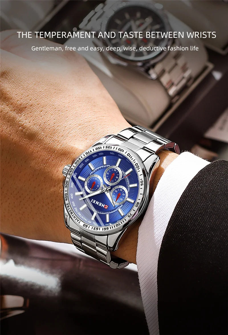 Stainless Steel Quartz Watch for Men