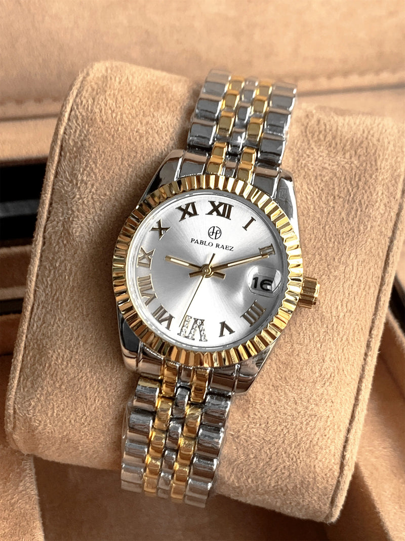 Luxury Stainless Steel Women's Wristwatch