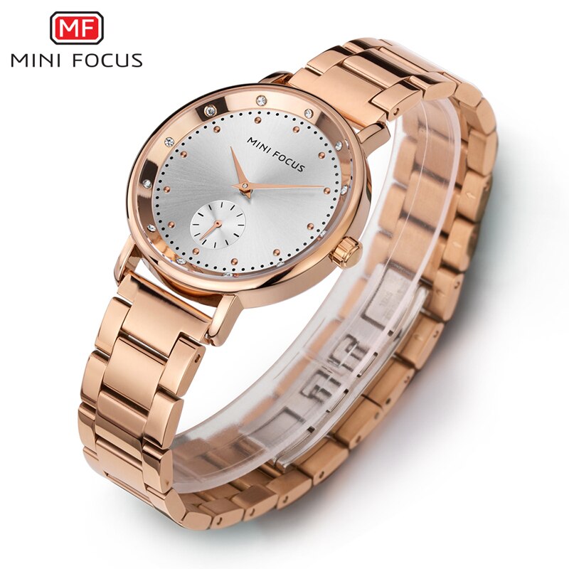 Rose Gold Stainless Steel Ladies Watch