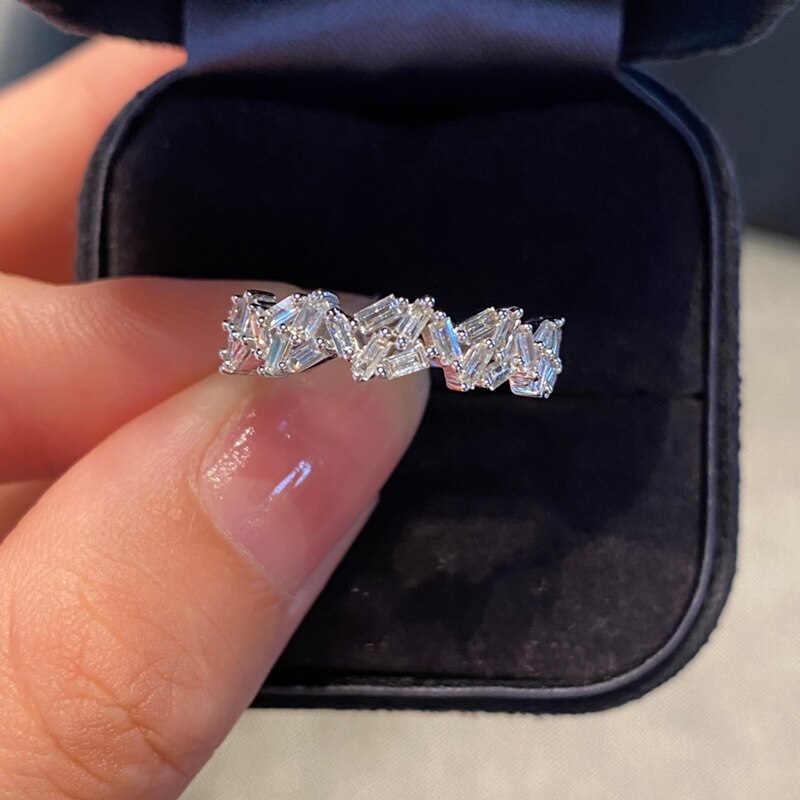 18K White Gold 0.50ctw Natural Diamond Vintage Wedding Ring for Women