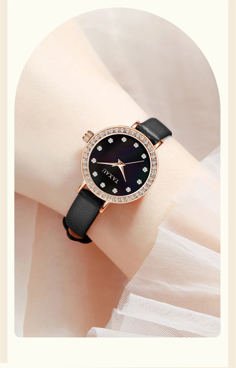 Stainless Steel Multifunctional Waterproof Quartz Watch for Women