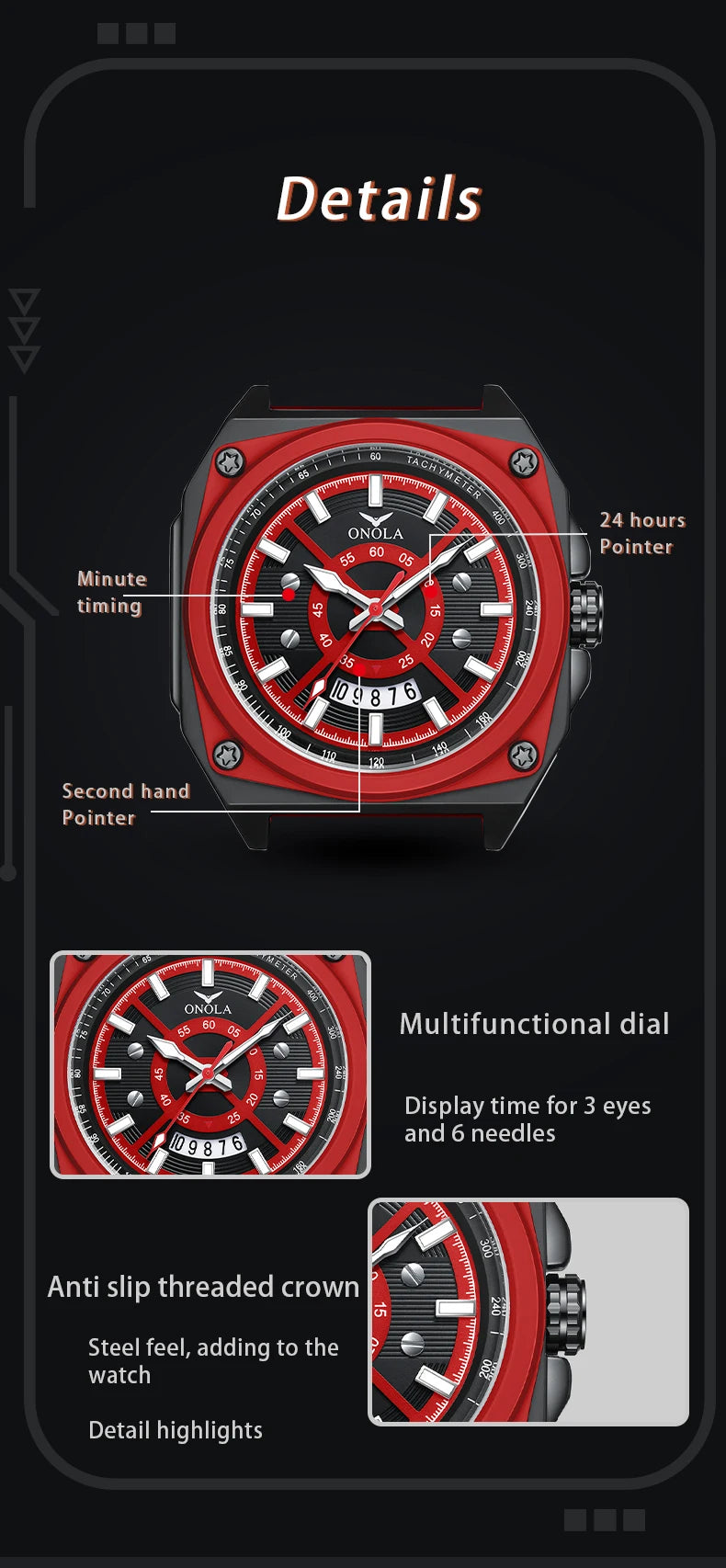 Silicone Multicolor Watches for Men