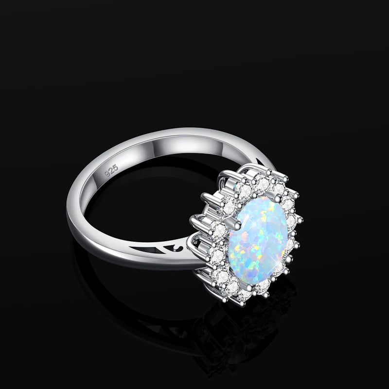 925 Silver Opal Ring for Woman