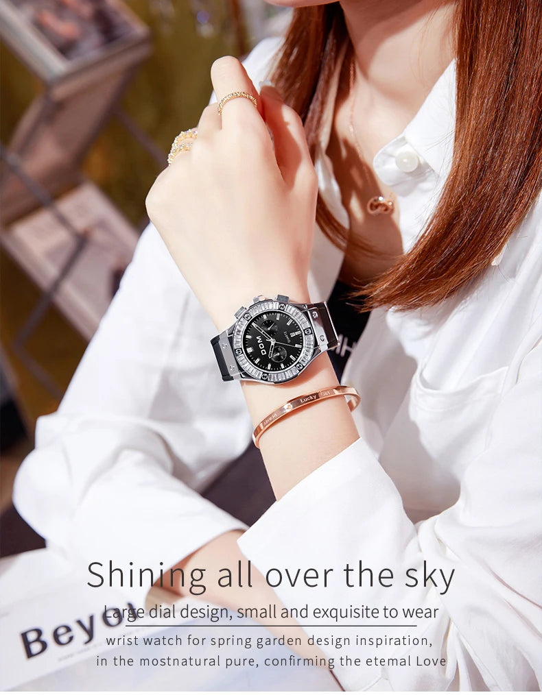 Leather Ultra-Thin Quartz Watch for Women