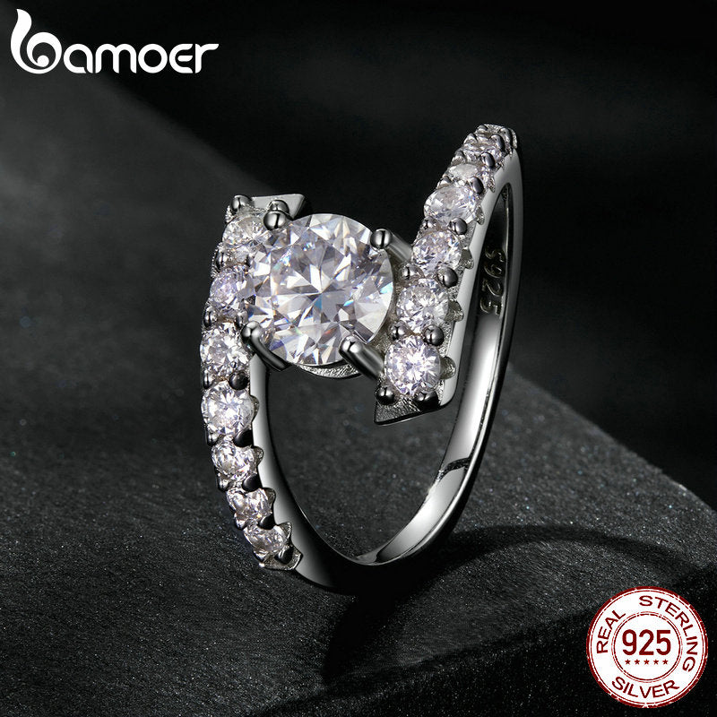 925 Sterling Silver 1.00ct Moissanite Ring for Women