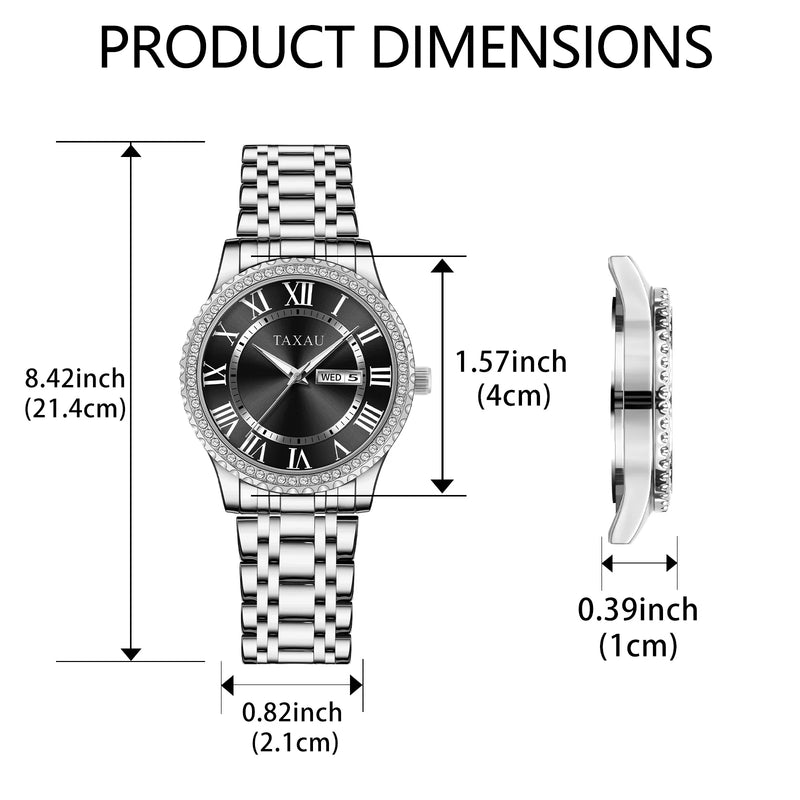 Stainless Steel Quartz Waterproof Watch for Men