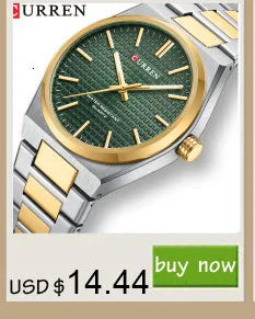 Stainless Steel Quartz Watch, Waterproof, for Men