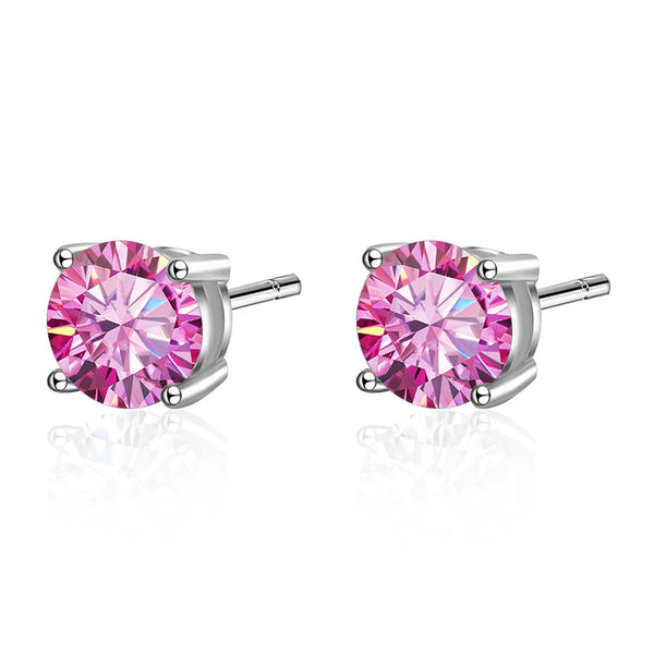 S925 Sterling Silver Moissanite Earrings for Women and Men