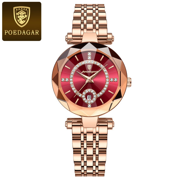 Stainless Steel Diamond Luxury Dress Watch for Women