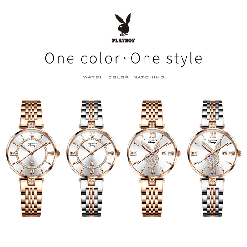 Stainless Steel Elegant Quartz Watch for Women