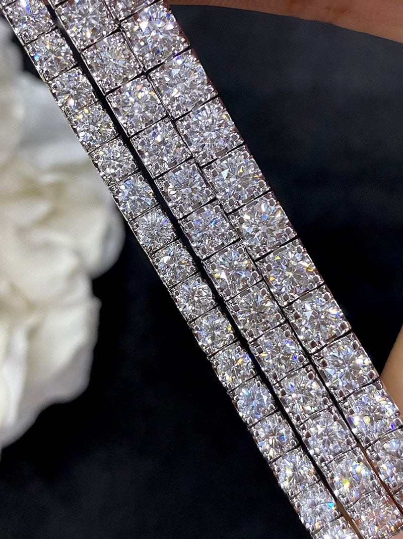 18K White Gold Diamond Bracelet for Women