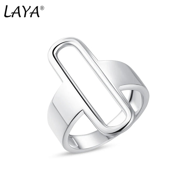 925 Sterling Silver Wide Irregular Ring for Unisex