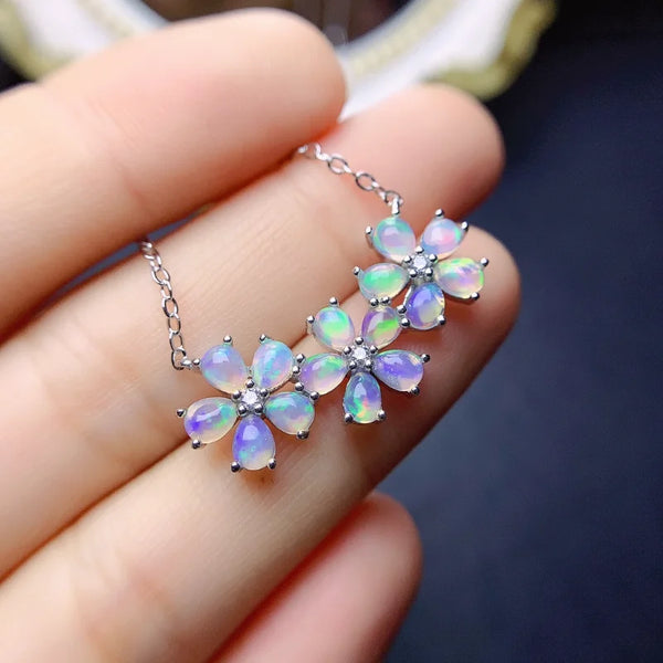 925 Silver Opal Pendant for Women