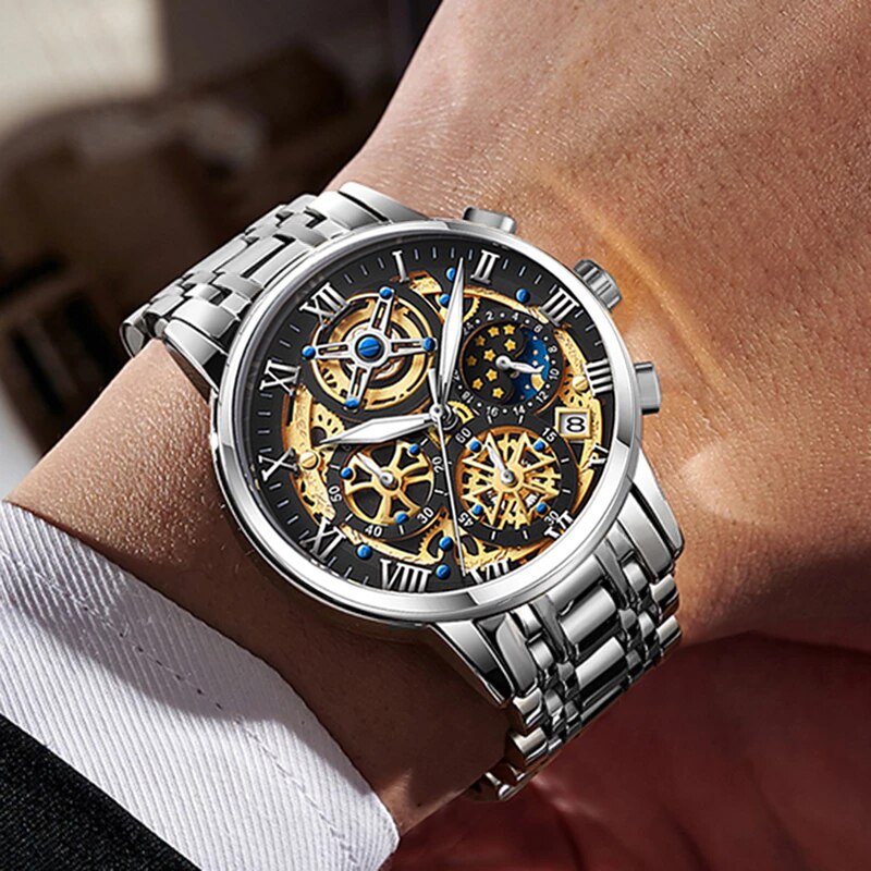 Stainless Steel Quartz Watch for Men