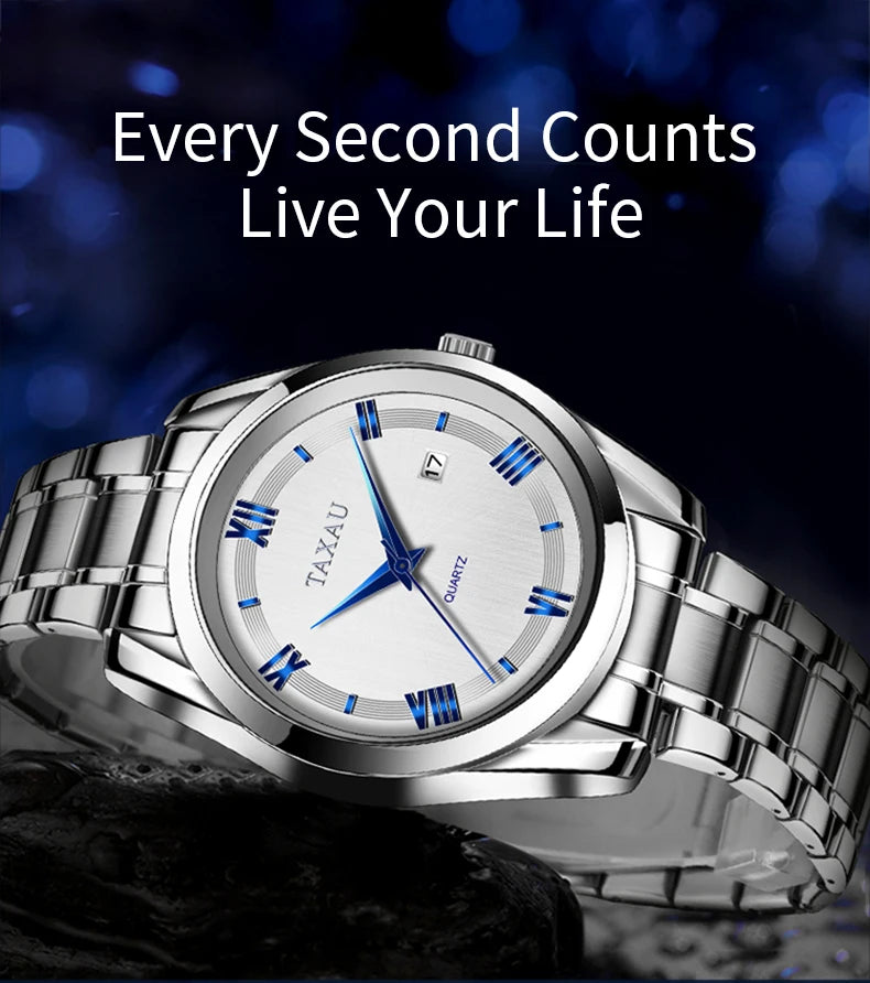 Stainless Steel Quartz Watch for Men