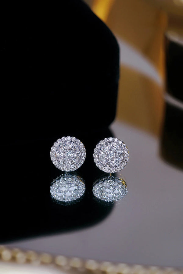 18K White Gold 1.00 ctw Diamond Stud Earrings for Women