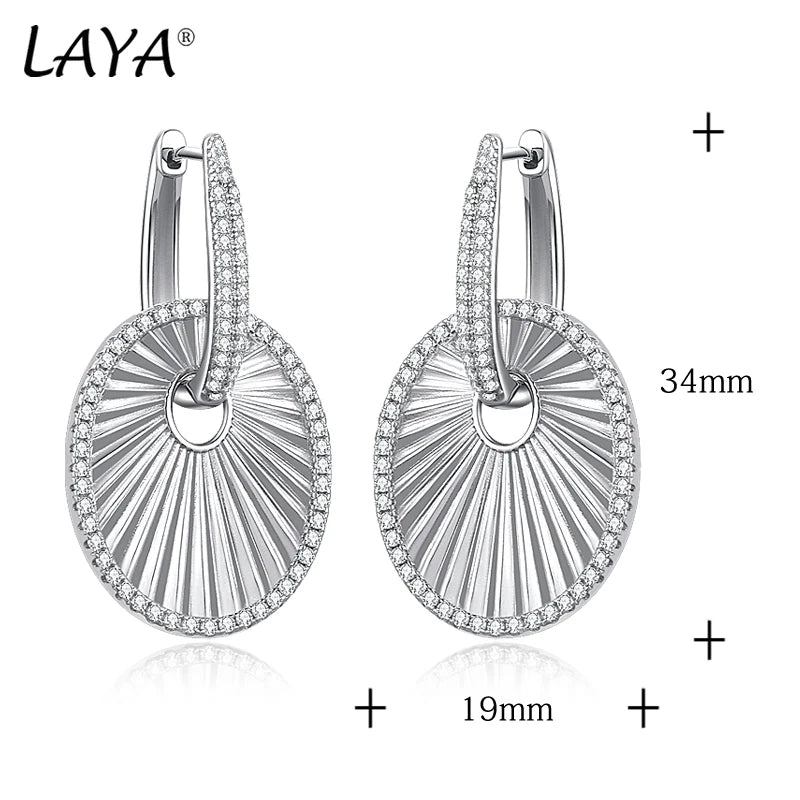 925 Sterling Silver Large Drop Earrings for Women