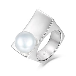 Sterling Silver Freshwater Pearl Ring for Women