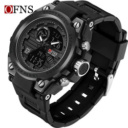 Stainless Steel LED Digital Watch with Date and Alarm for Men