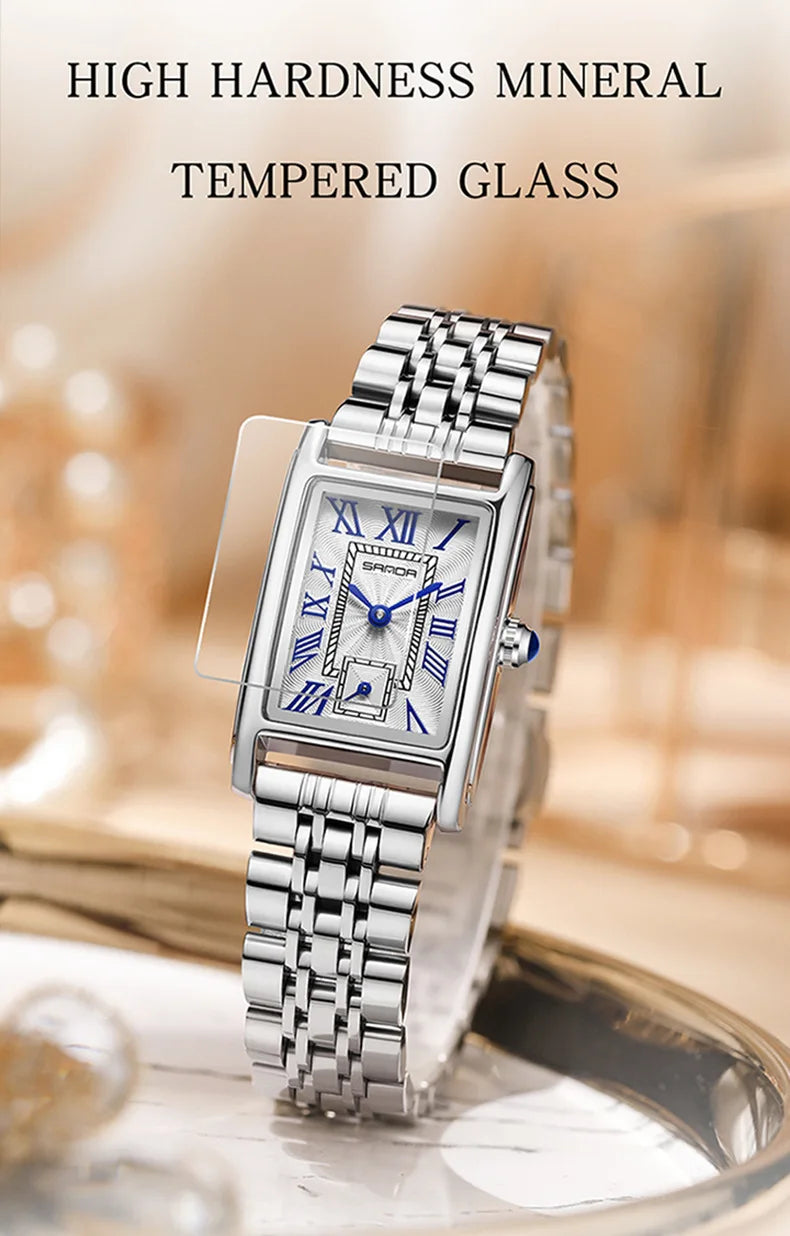 Stainless Steel White Watch for Women