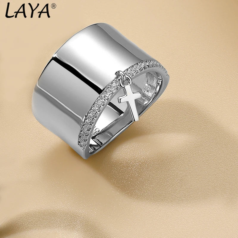 925 Sterling Silver Zircon Finger Band Ring for Women