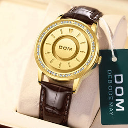 Stainless Steel Top Trend Concept Magnetic Wristwatch for Women