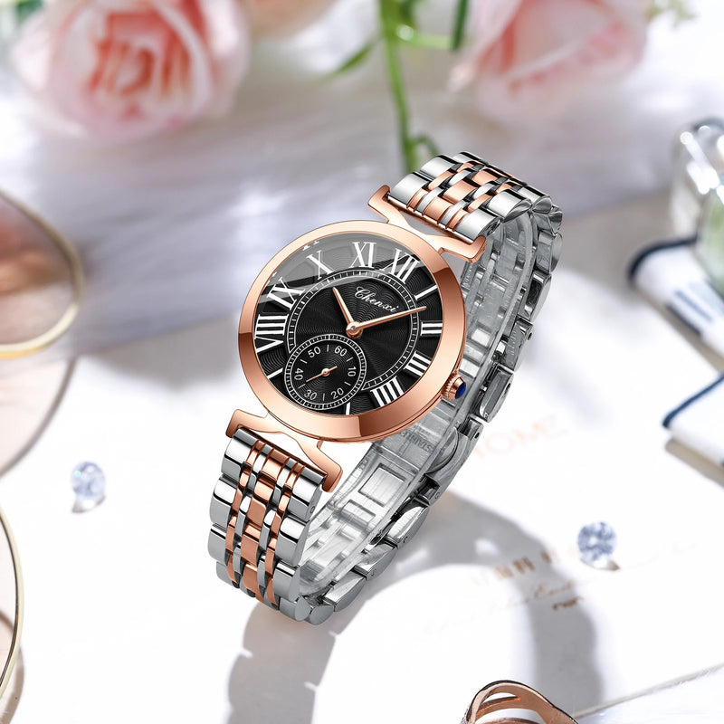 Stainless Steel Quartz Watch for Woman