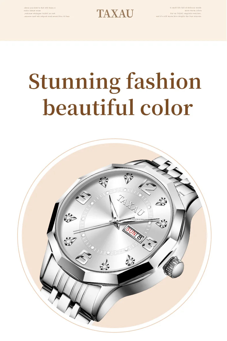 Stainless Steel Fashion Quartz Watch for Women