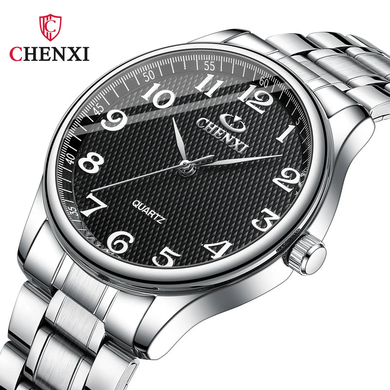 Steel Quartz Casual Watch for Couple