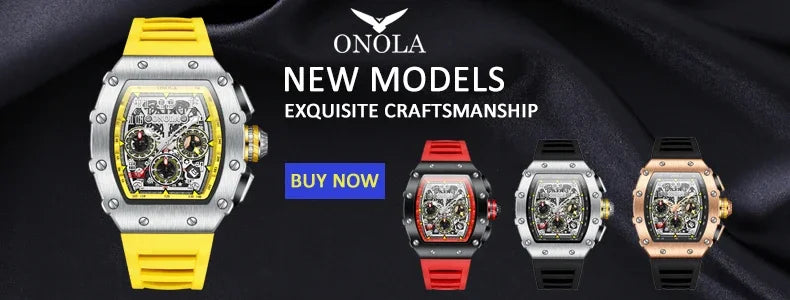 Stainless Steel Diamond Inlaid Automatic Mechanical Waterproof Watch for Men