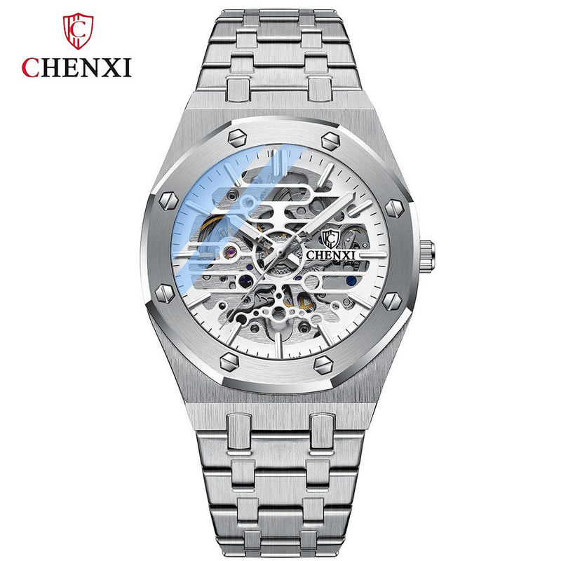 Stainless Steel Automatic Men's Tourbillon Watch