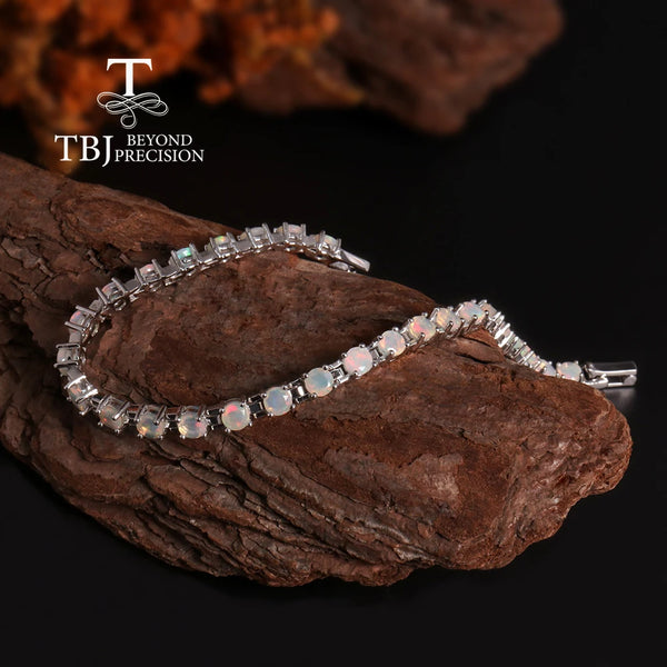 925 Silver Opal Bracelet for Women