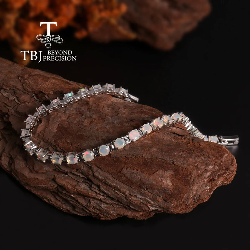 925 Silver Opal Bracelet for Women