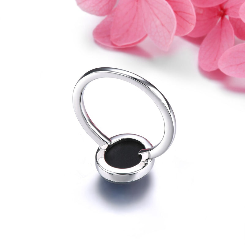 Solid Silver 3 Carat Opal Ring for Women