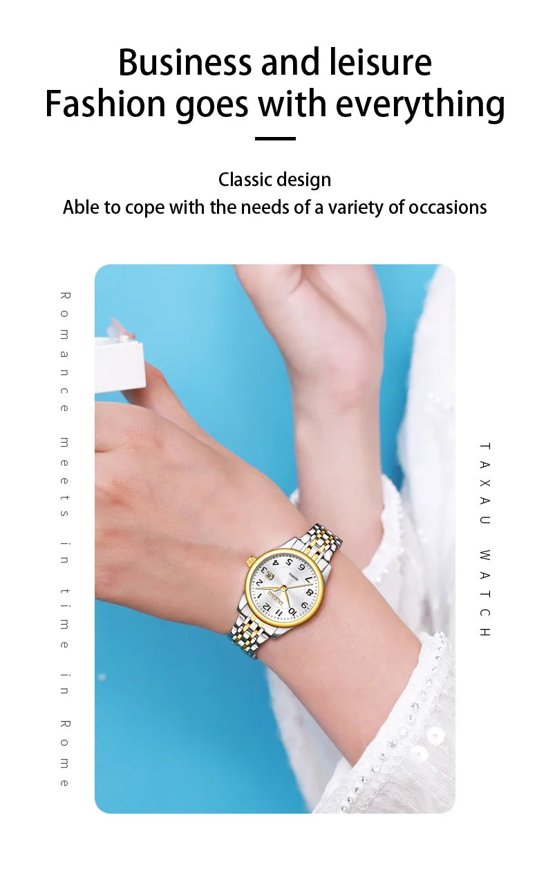 Stainless steel Quartz Watch for Women