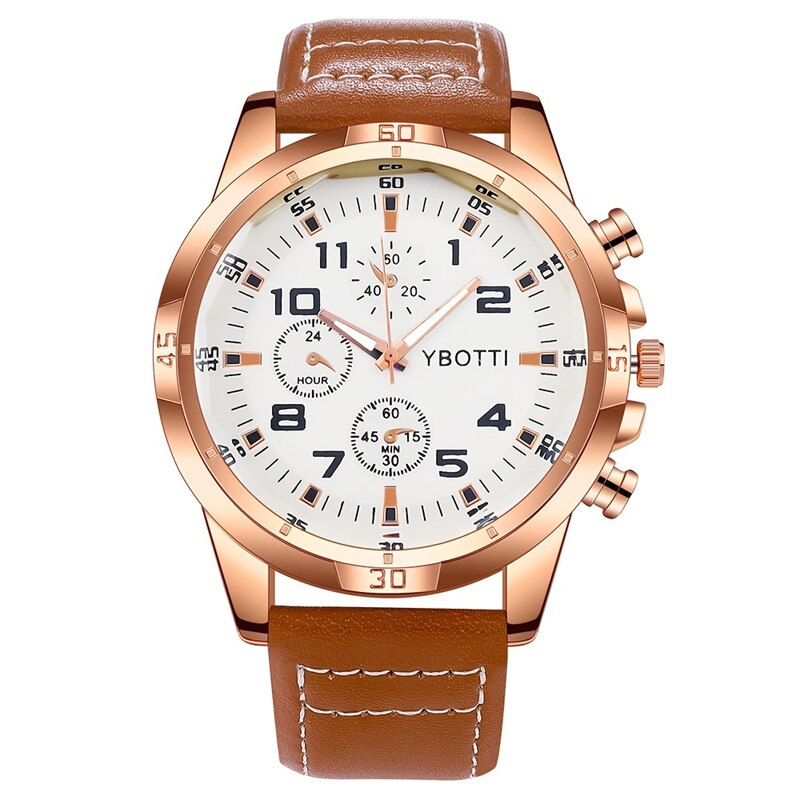 Stainless Steel Quartz Casual Watch for Men