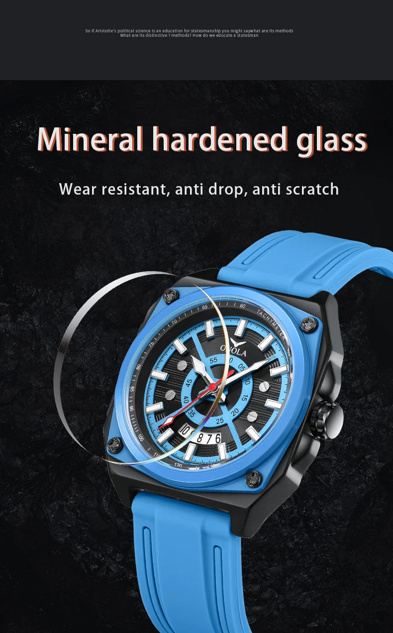 Silicone Multicolor Watches for Men