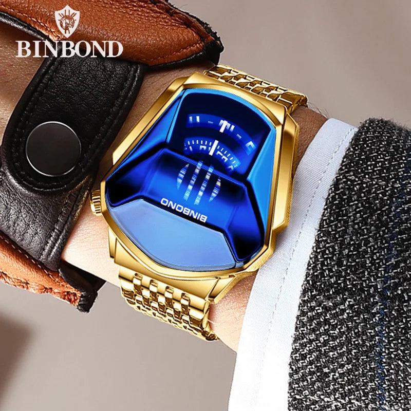 Stainless Steel Quartz Luminous Waterproof Watch for Men