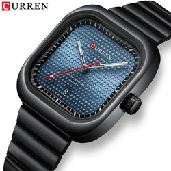 Stainless Steel Square Watch for Men