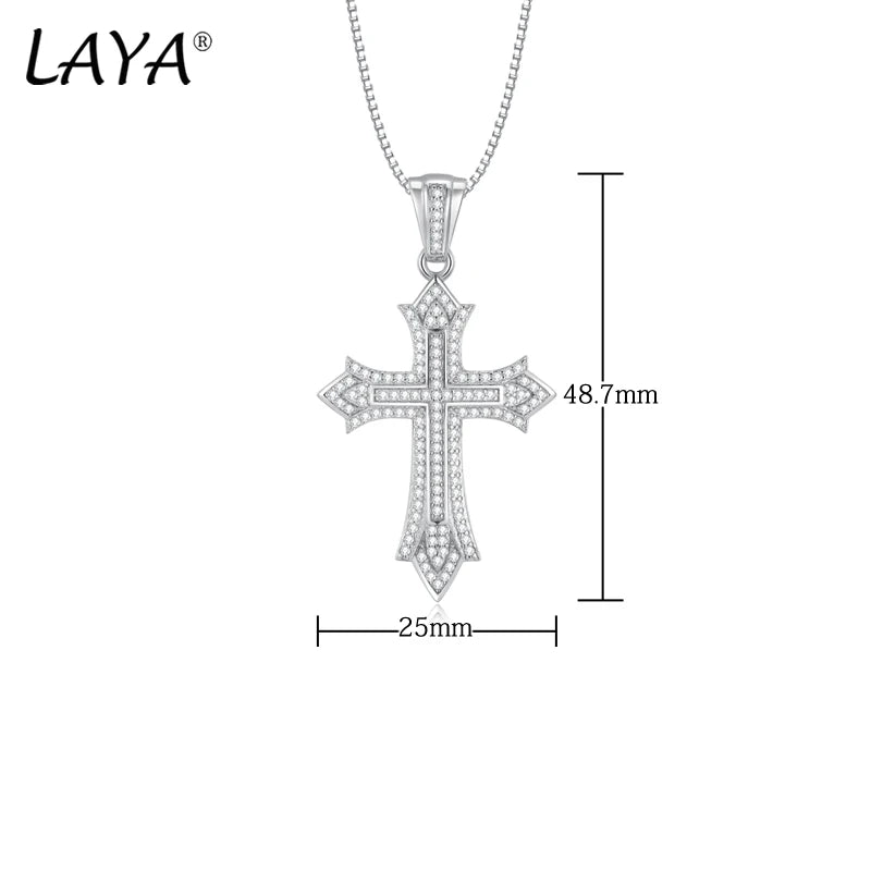 Sterling Silver Cross Pendant for Men and Women