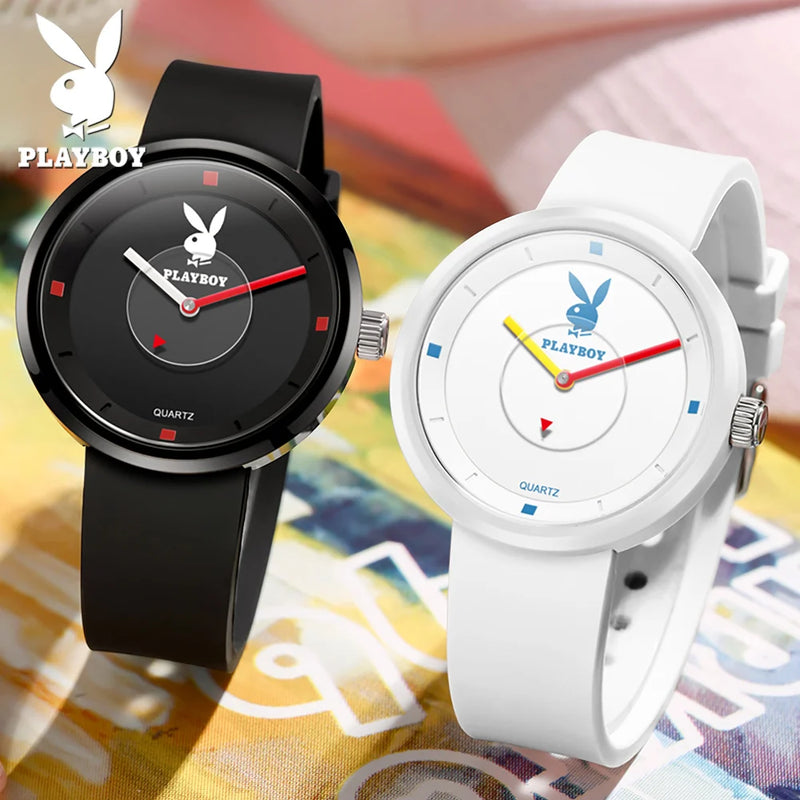 Silicone Silicone Strap Quartz Watch for Women