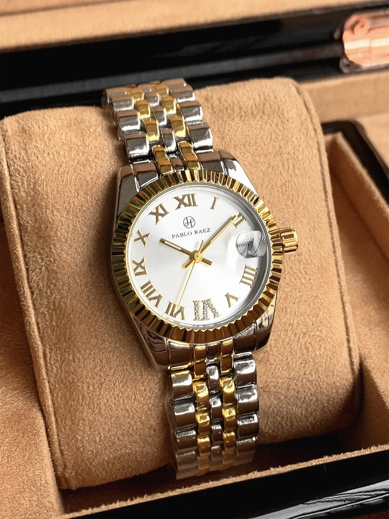 Luxury Stainless Steel Women's Wristwatch