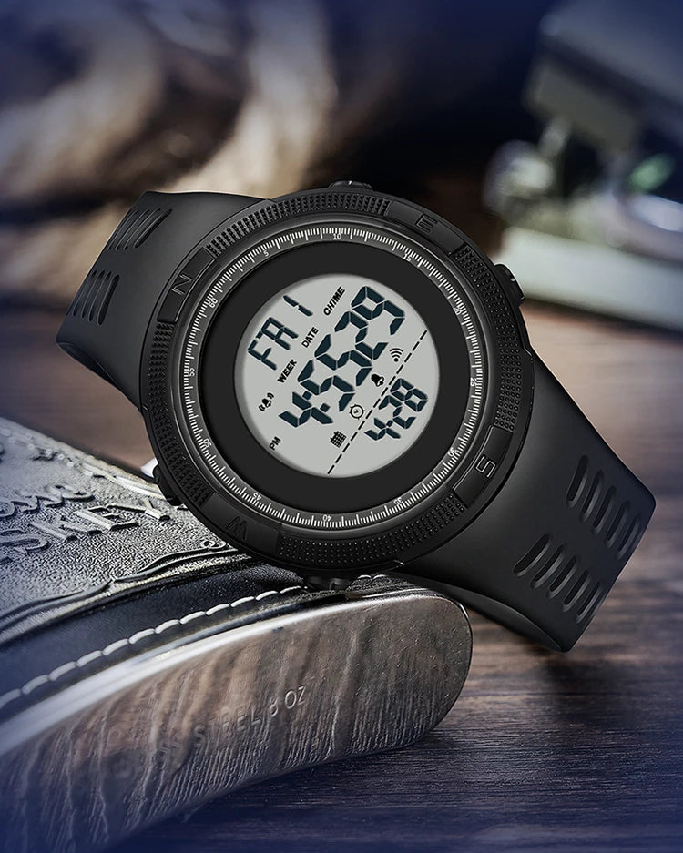 Stainless Steel Digital Military Sport Watch for Men