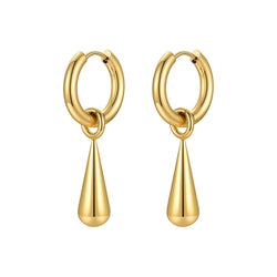 ENFASHION Gold Color Waterdrop Dangle Earrings for Women Drop Earings Stainless Steel Fashion Jewelry Party Pendientes E211340