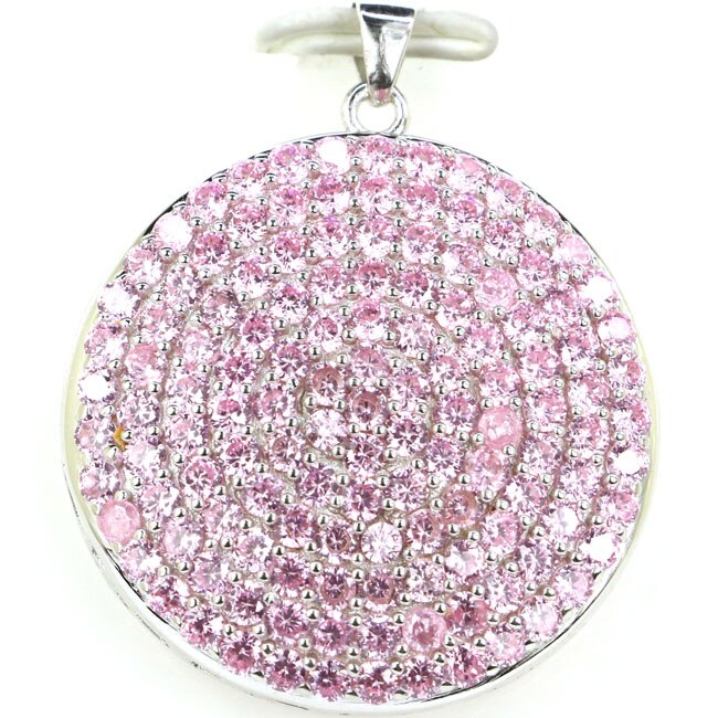 925 Sterling Silver Pendant with Kunzite, Garnet, Amethyst, Peridot, and CZ for Women