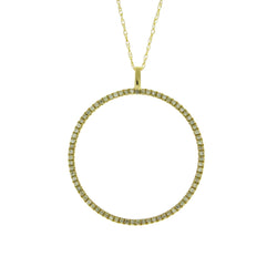 .23ct Diamond Circle of Love Pendant 14KT Yellow Gold